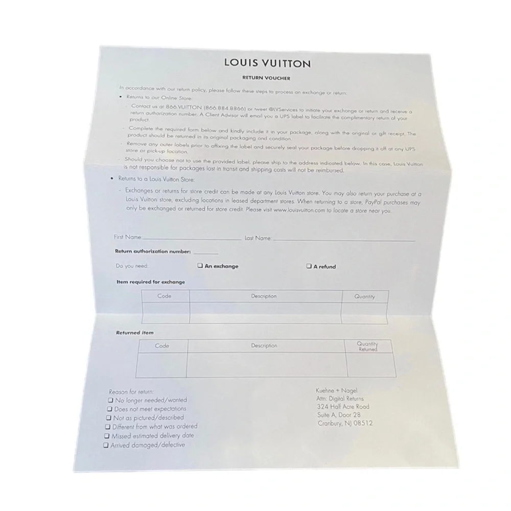 LOUIS VUITTON Brown Envelope Sleeve & Paper Slip